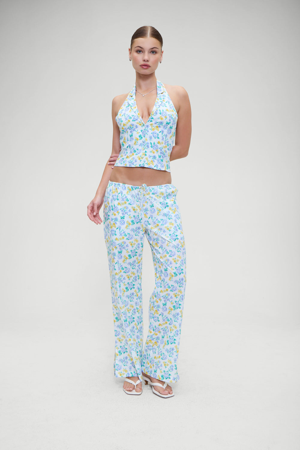 Daisy Low Rise Pant - Coastal Floral