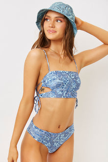 jax blue paisley cotton bucket hat