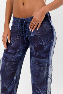 Molly Low Rise Pants Blue Jean