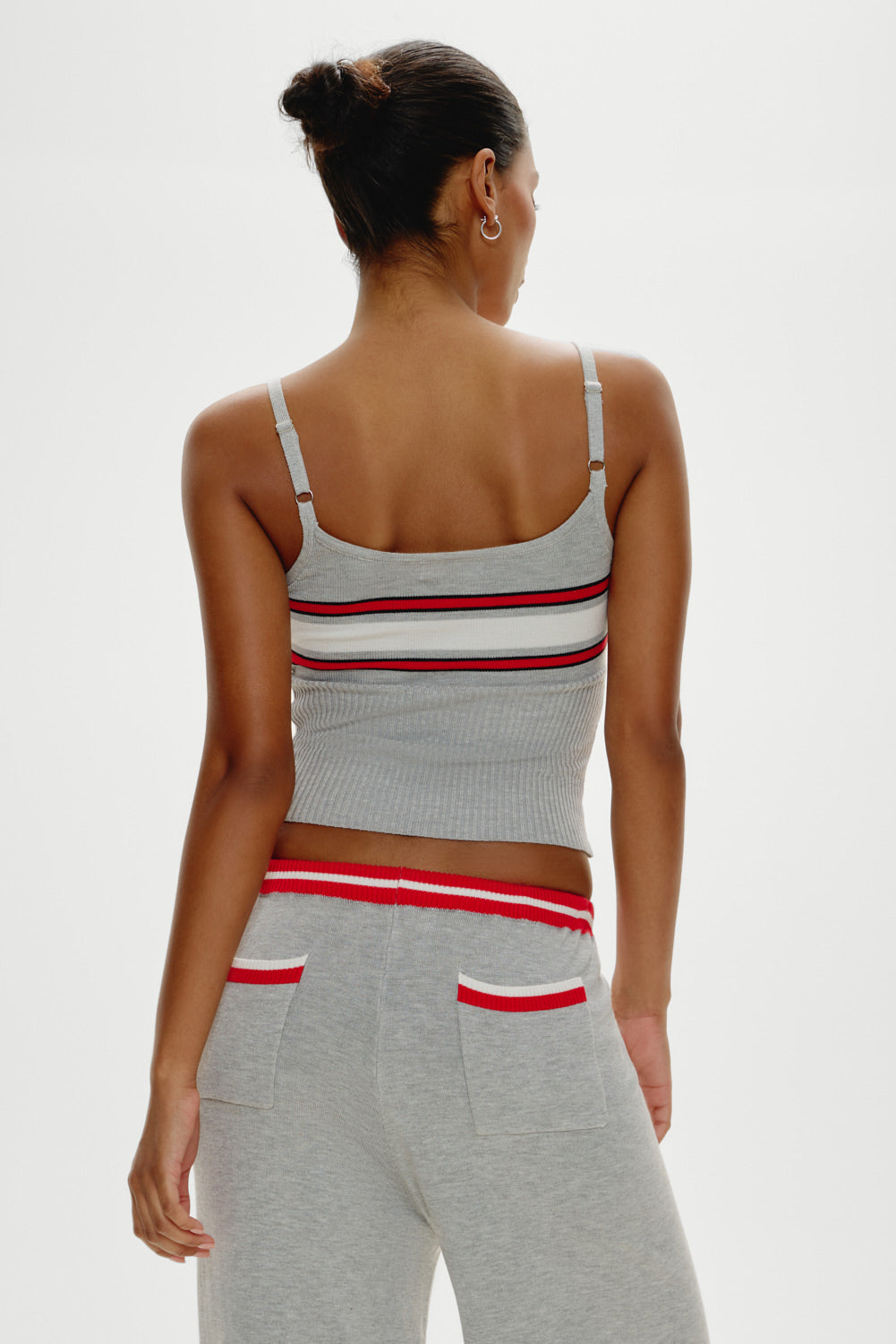 Barrymore Knit Tank Top - Mochi Stripe