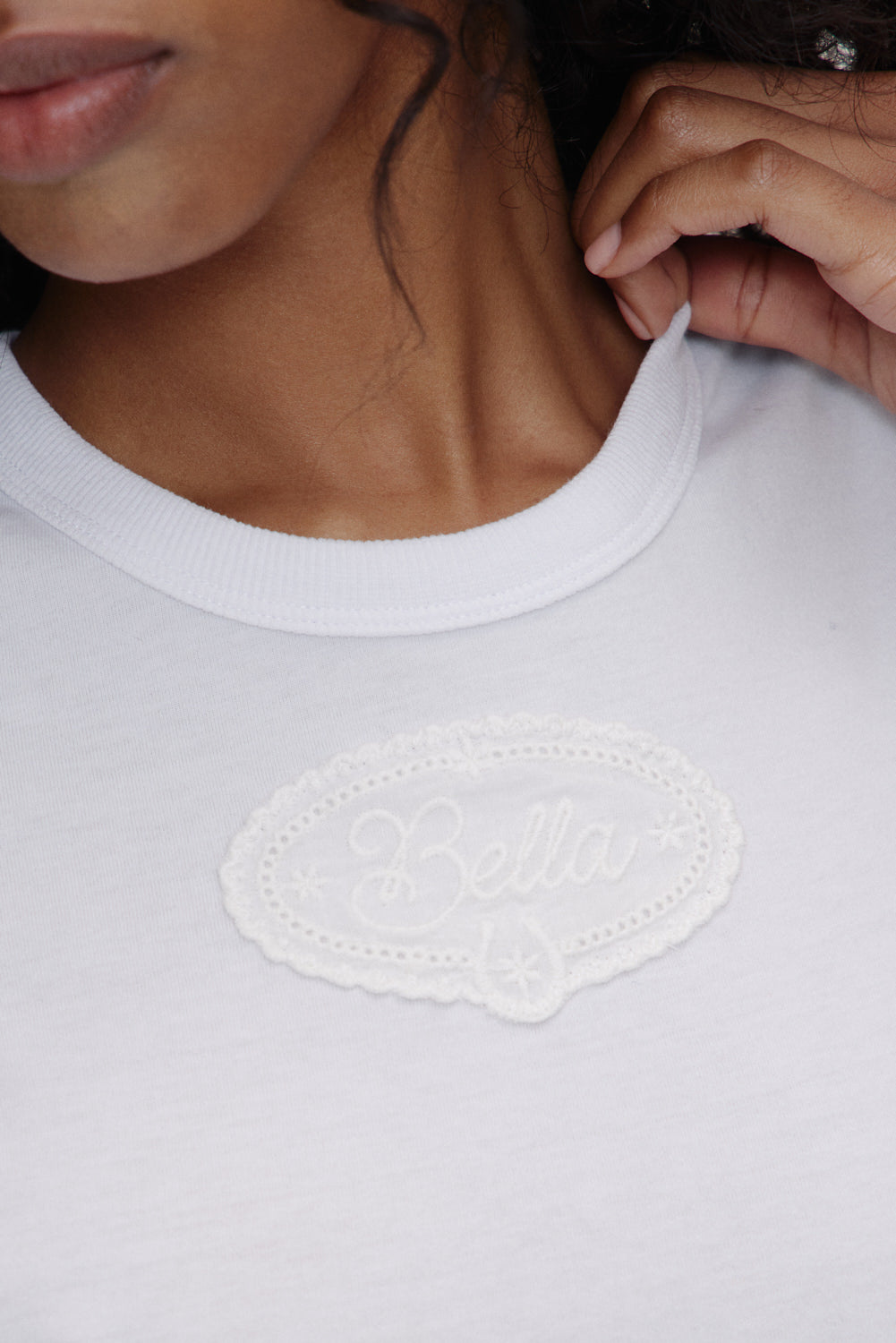 x BELLA HADID Bella Tee Lone Star White