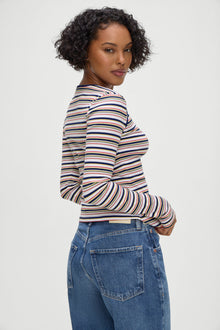 Blair Striped Long  Sleeve Shirt in Love Stripe