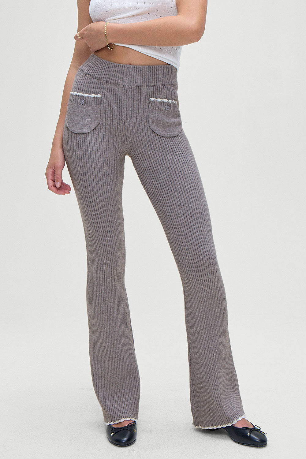 Camden Knit Pants Rain Cloud