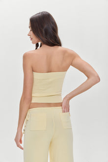 Destiny Knit Strapless Shirt Buttercup