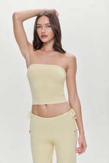 Destiny Knit Strapless Shirt Buttercup