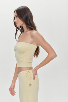 Destiny Knit Strapless Shirt Buttercup