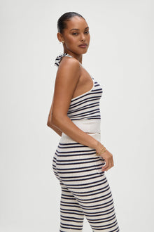 Dylan Knit Halter Top Starlit Stripe