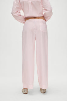 Easy Poplin Sleep Pant in Pink Stripe
