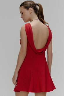 Emilia Polka Dot Mini Dress Spice Dot