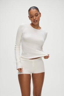 Riley Knit Sweater White