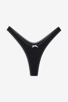 Full Moon Micro Bikini Bottom Black Shine