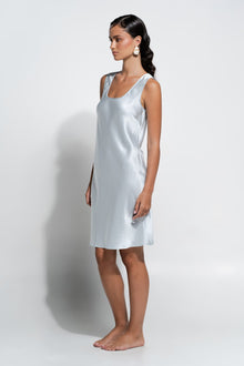 Silk Singlet Slip | Sky Blue