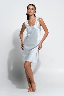 Silk Singlet Slip | Sky Blue
