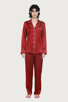 The Fine Finishes Pyjama By GINIA In RED