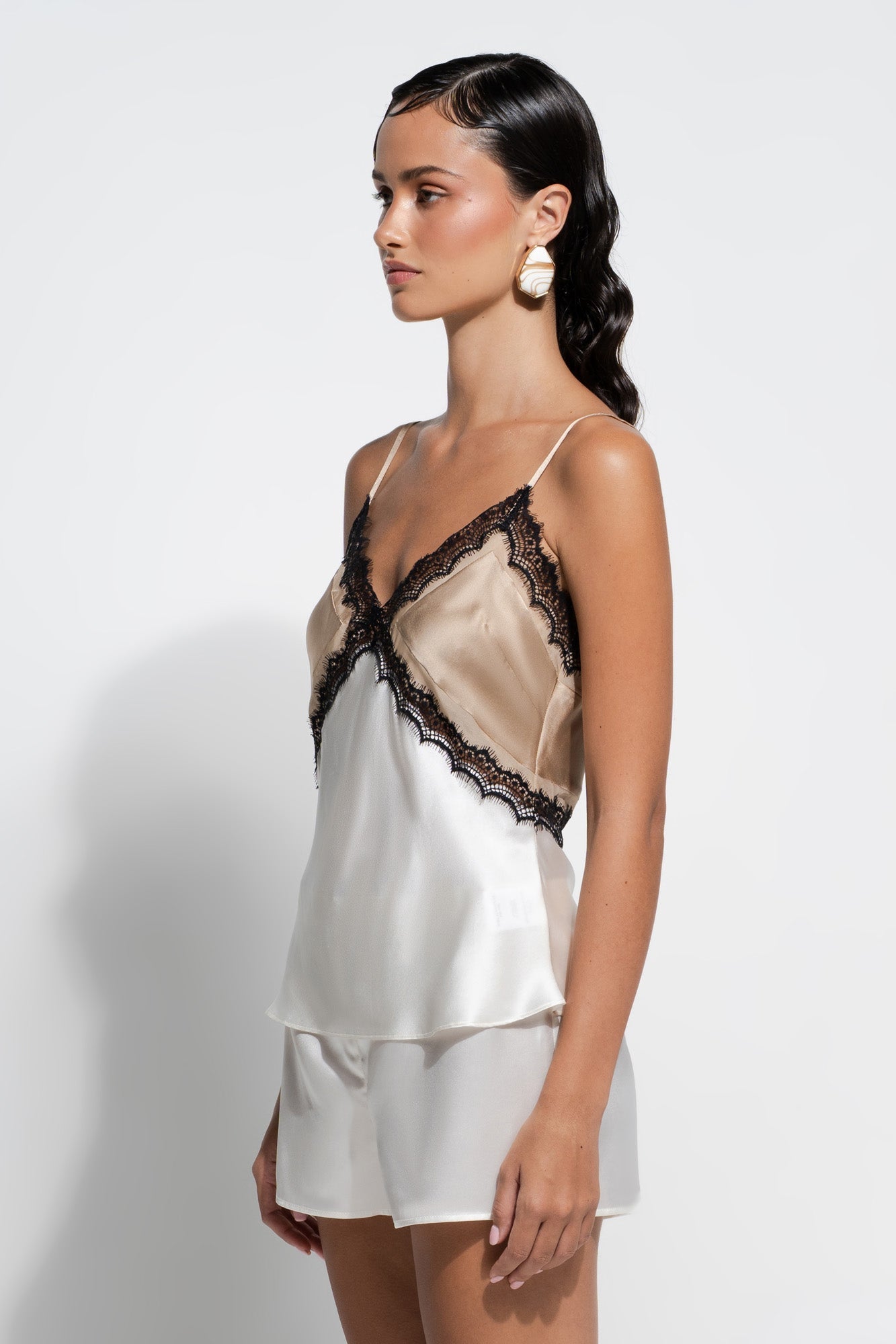 Billie Cami | Gold/Cream