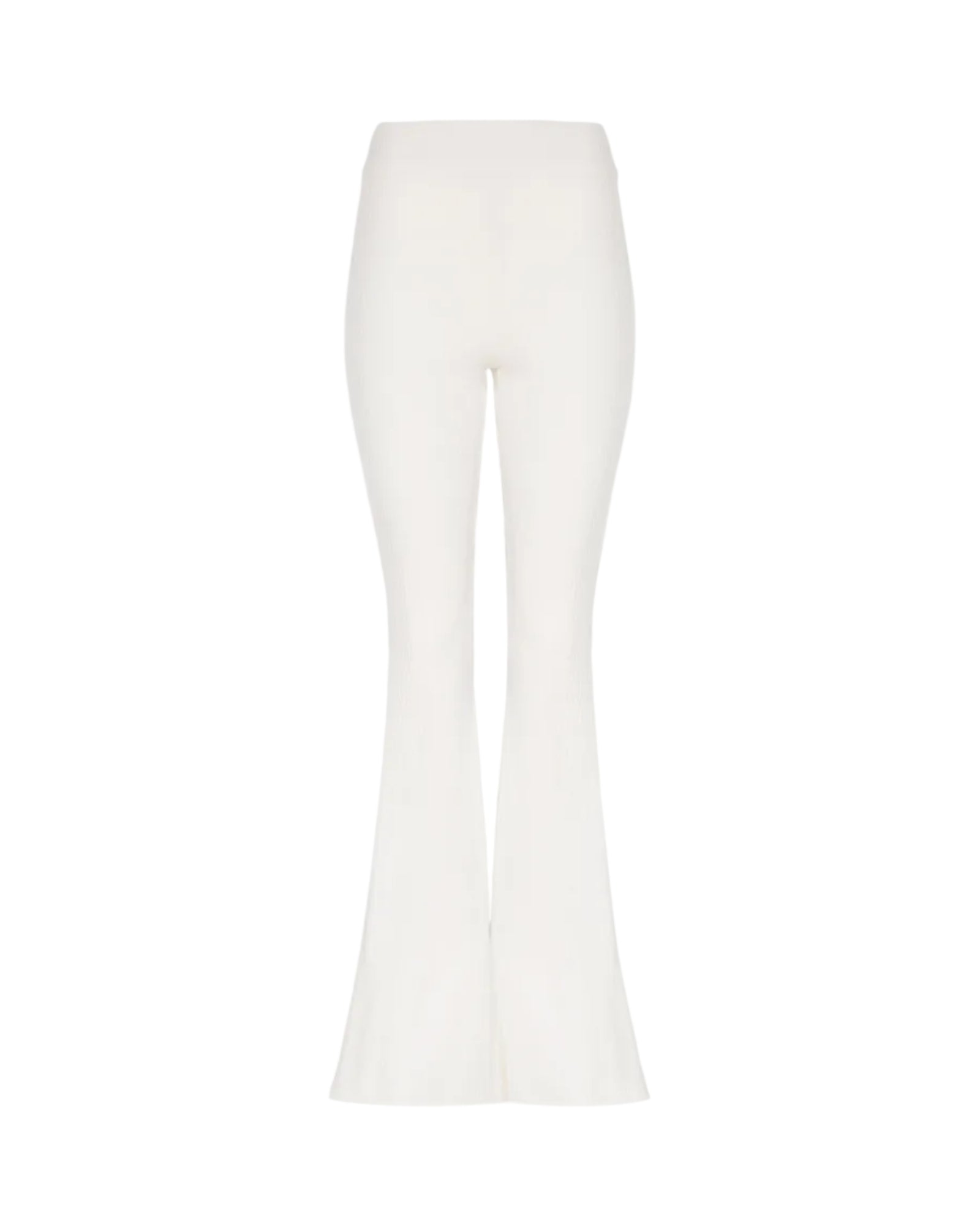 Giza Rib Flare Pant | Ivory