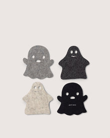 Merino Wool Spooky Coaster Multi 4 Pack | Noir