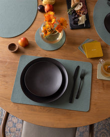 Merino Wool Rectangle Placemat | Spruce
