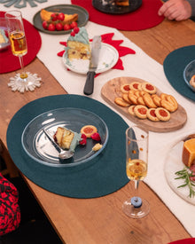 Merino Wool Oval Placemat | Kombu