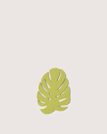 Merino Wool Small Monstera Trivet | Pistachio