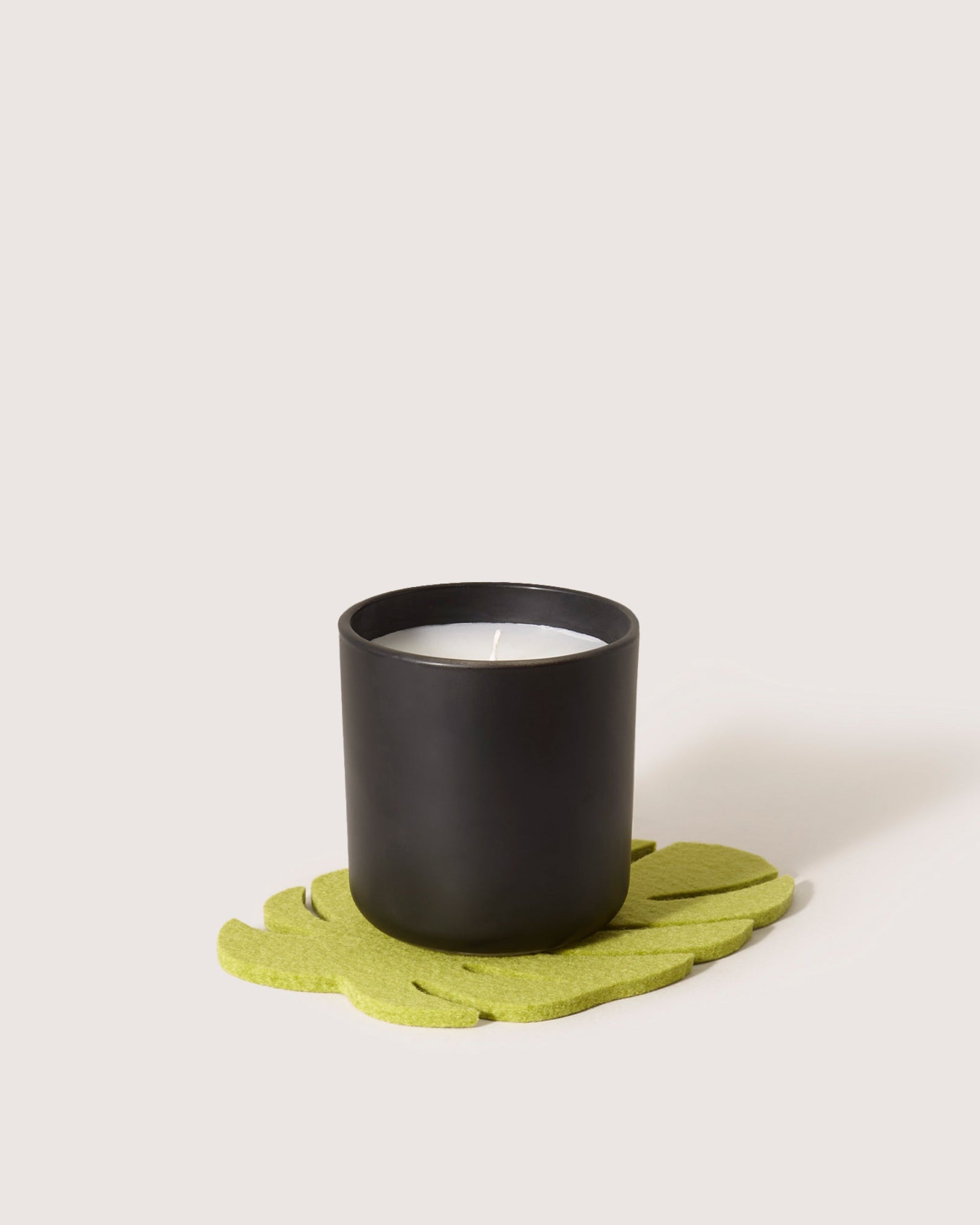 Merino Wool Small Monstera Trivet | Pistachio