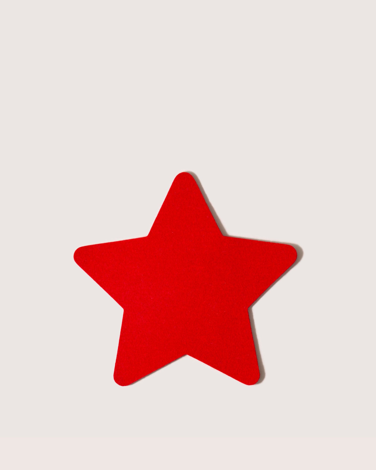 Merino Wool 10" Star Trivet | Red