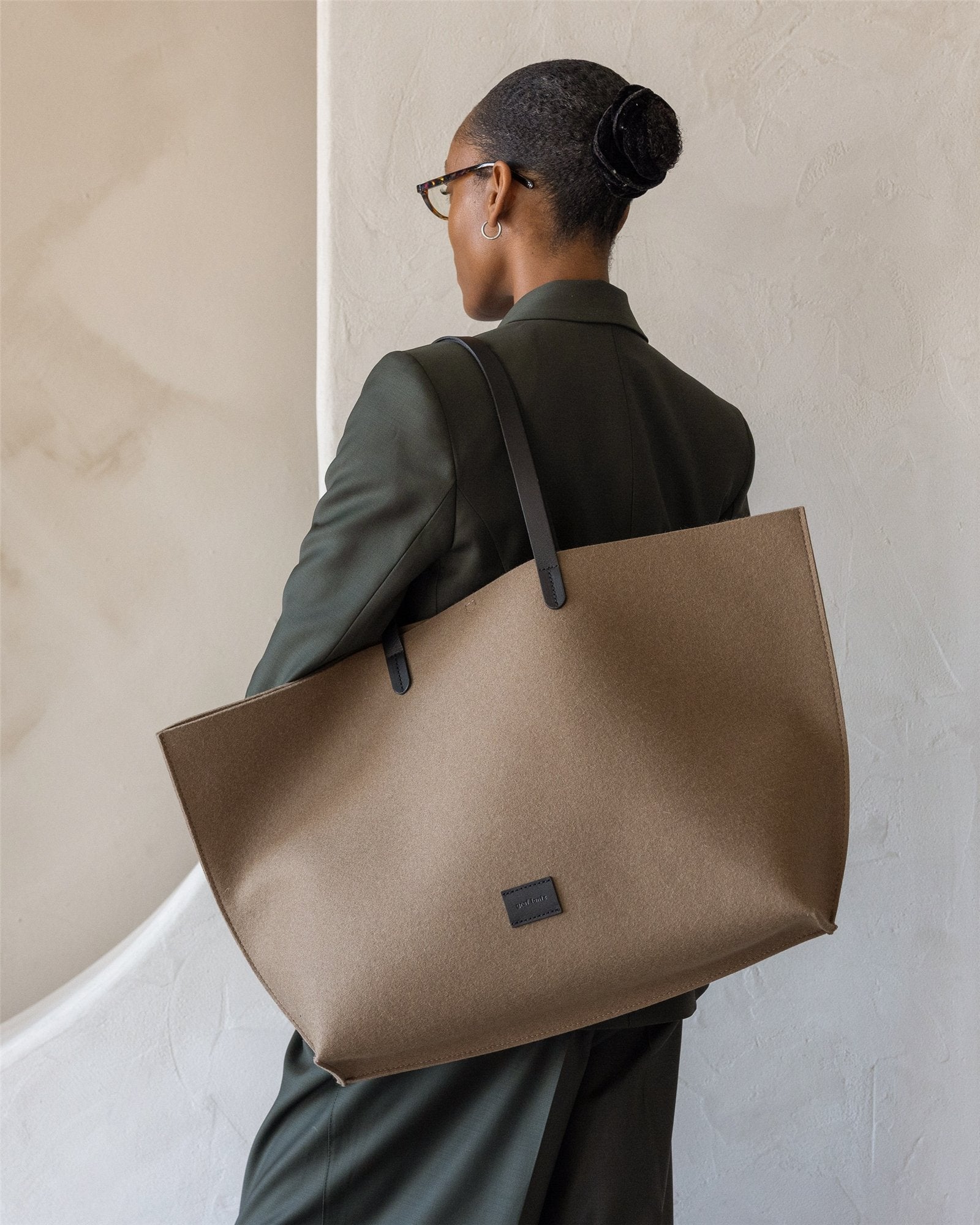 Hana Merino Wool Boat Bag | Cumin
