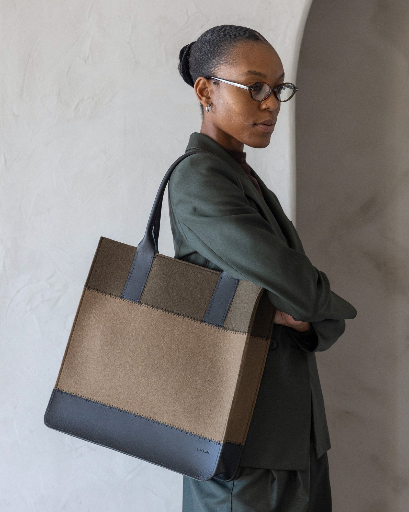 Jaunt Merino Wool Tote | Cumin / Tobacco