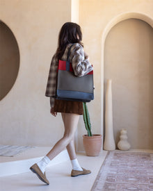 Jaunt Merino Wool Tote | Tobacco / Cherry