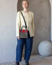Jaunt Merino Wool Crossbody | Tobacco / Cherry