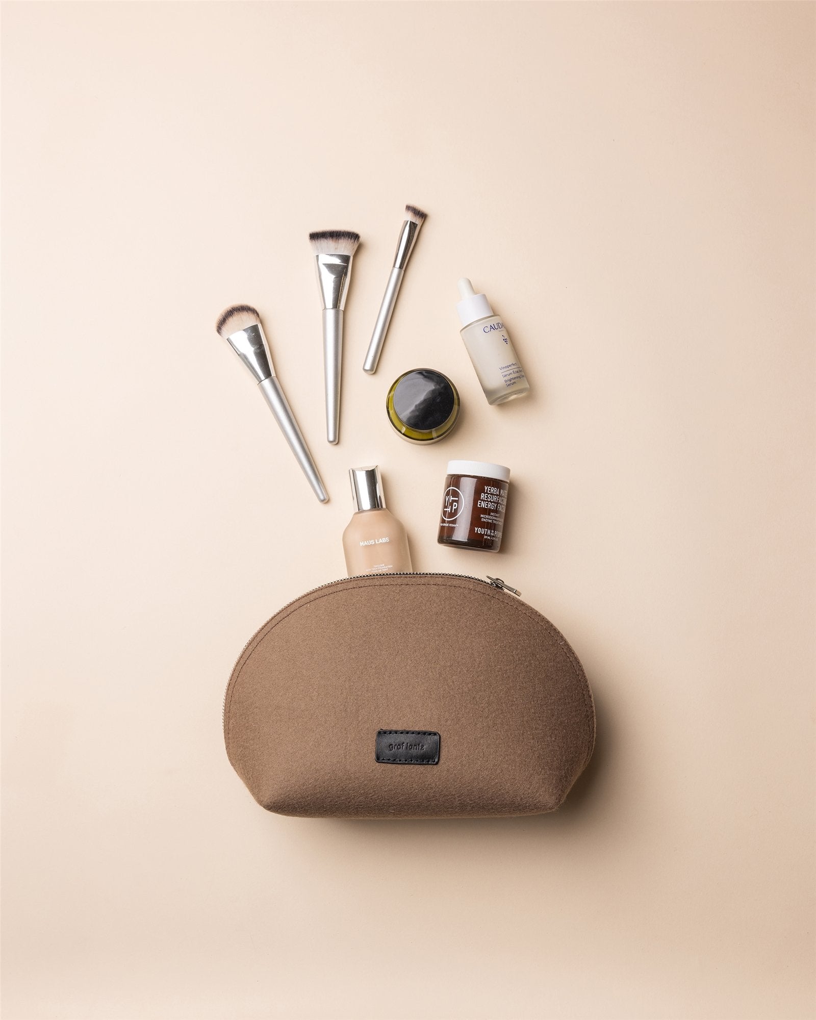 Pochi Merino Wool Large Pouch | Cumin