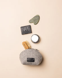 Pochi Merino Wool Small Pouch | Granite