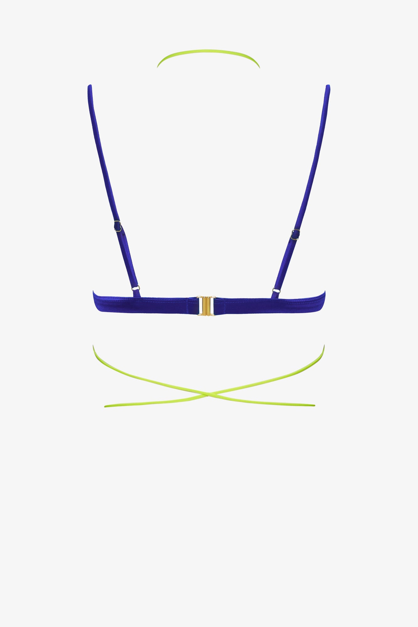 Triangle Bikini Top - Glow | Blue