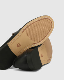 Womens | Goldie Leather Loafer | Black