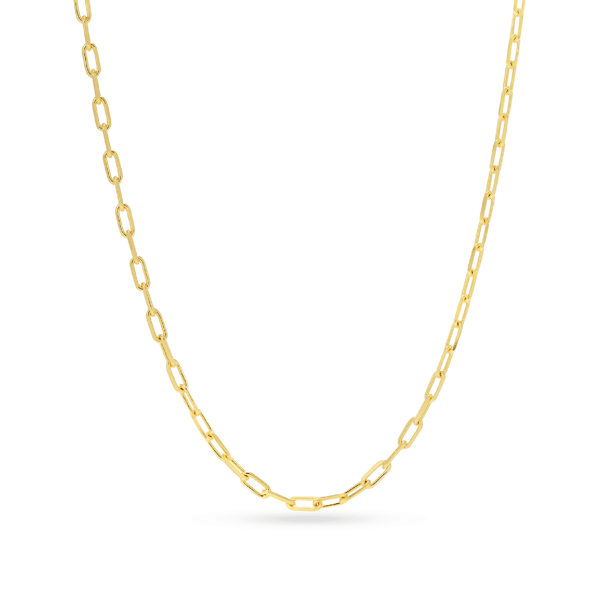 Gold Plated Open Link Necklace | Gold Plated