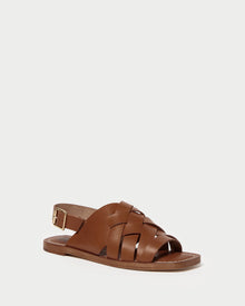 Grayson Braided Sandal | Cognac