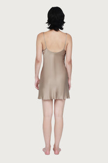 The Antoinette Short Slip By GINIA In Sepia