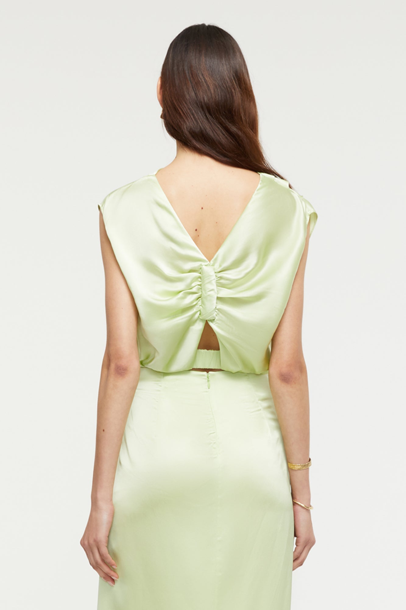 Indy Drape Top | Lime