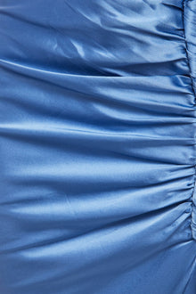 GINIA Indy Drape Skirt  in Malibu Blue