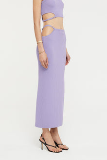 GINIA Selena Knit Skirt in Lavender