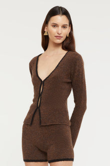 GINIA Allison Knit Top in Hazelnut