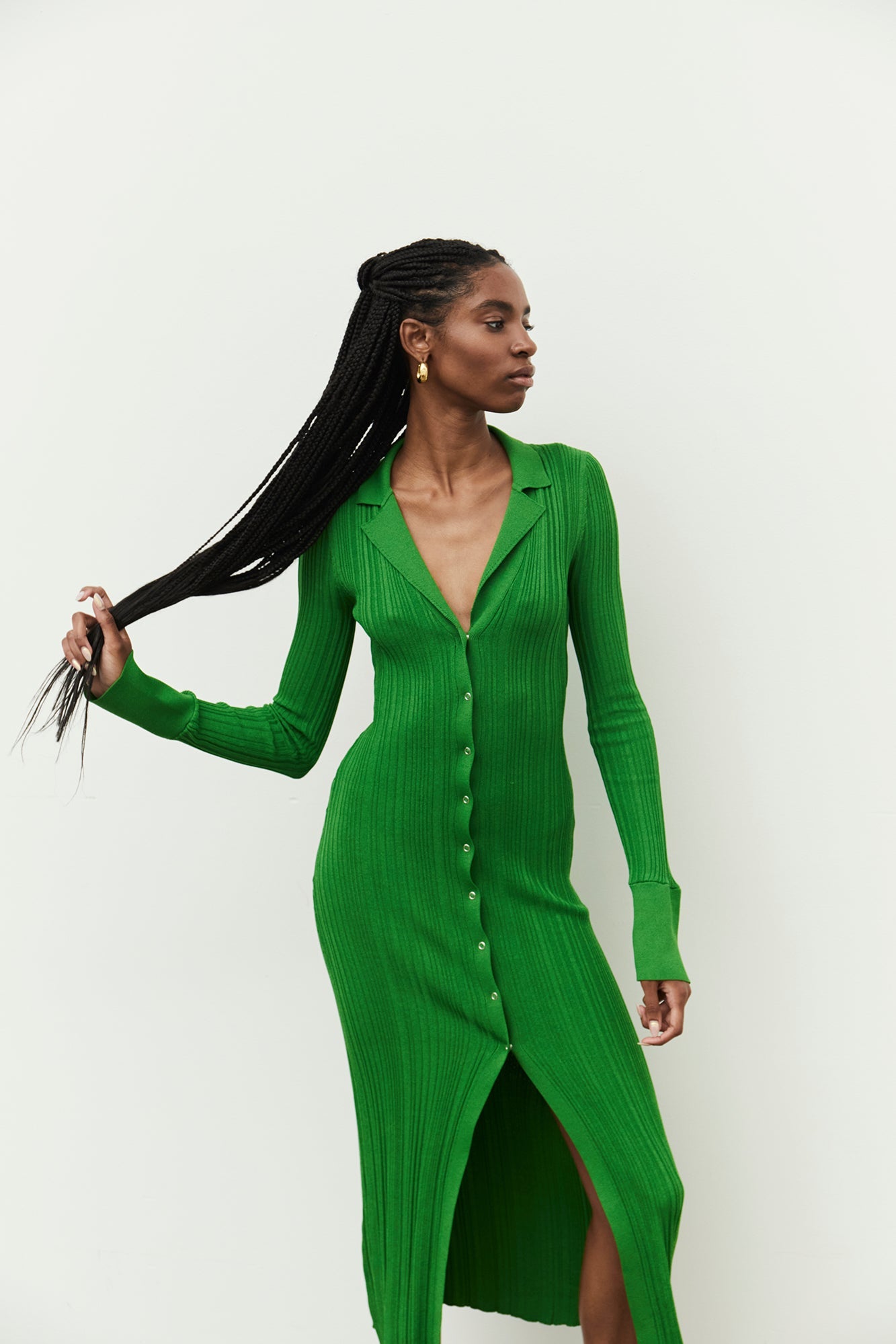 Brianna Knit Dress | Emerald