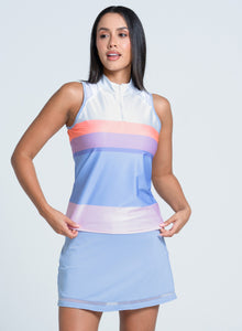 Top Golf | Breezy Love Zip Tank | Lavender