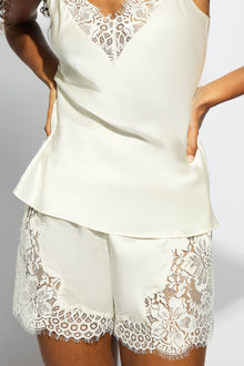 The Freya Shorts By GINIA in Cream