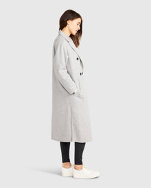 Guestlist Oversized Double Breasted Coat | Women | Grey Marle