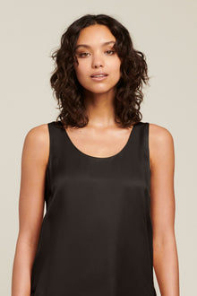 Washable Silk Tank | Black