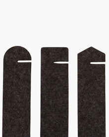Maki Merino Wool Napkin Rings - 6 Pack | Charcoal