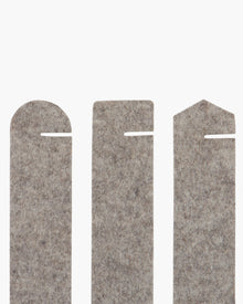 Maki Merino Wool Napkin Rings - 6 Pack | Granite