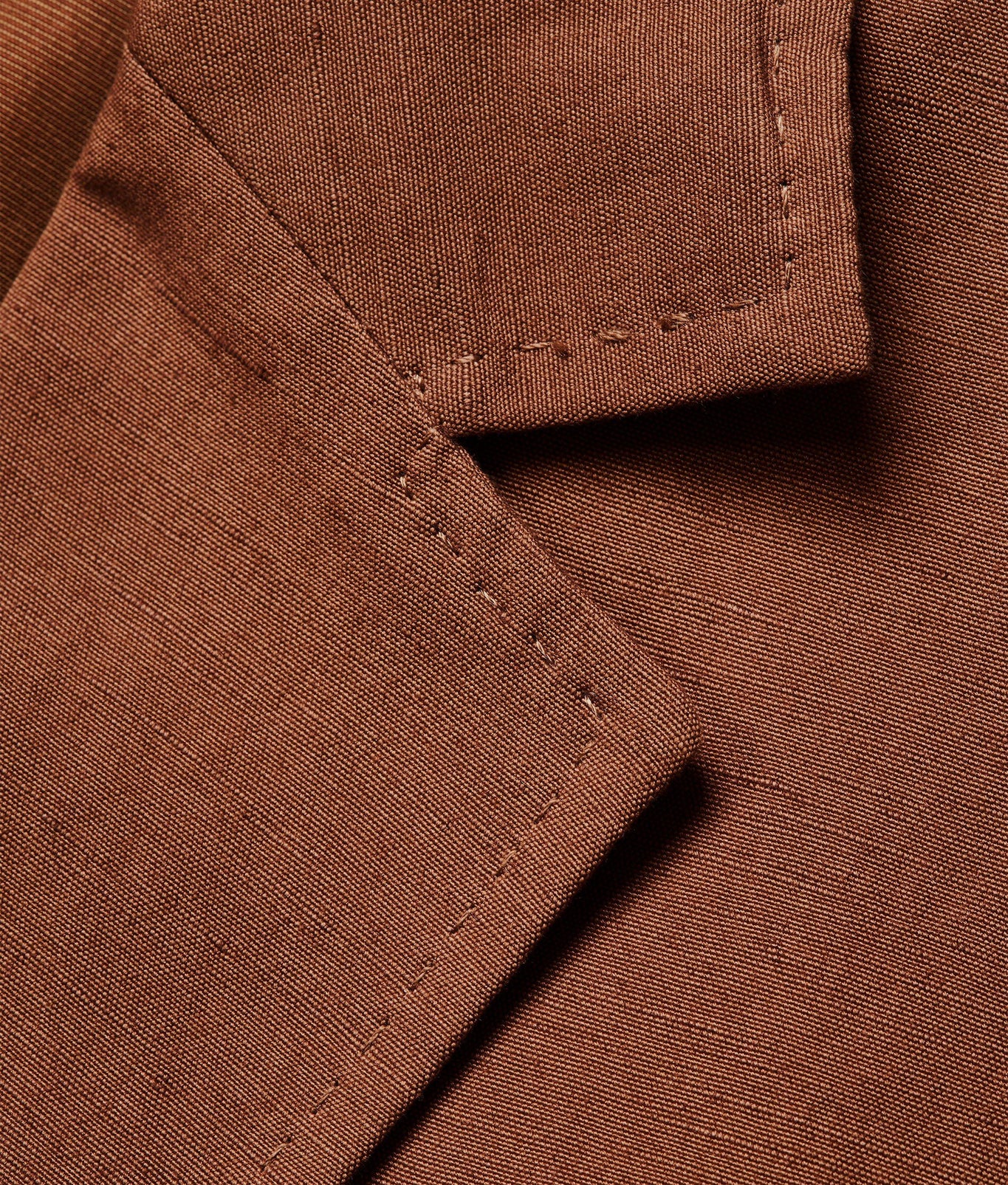 Garret Tailored Fit, Italian Made, Two-Button Unstructured Blazer | Cinnamon Coffee