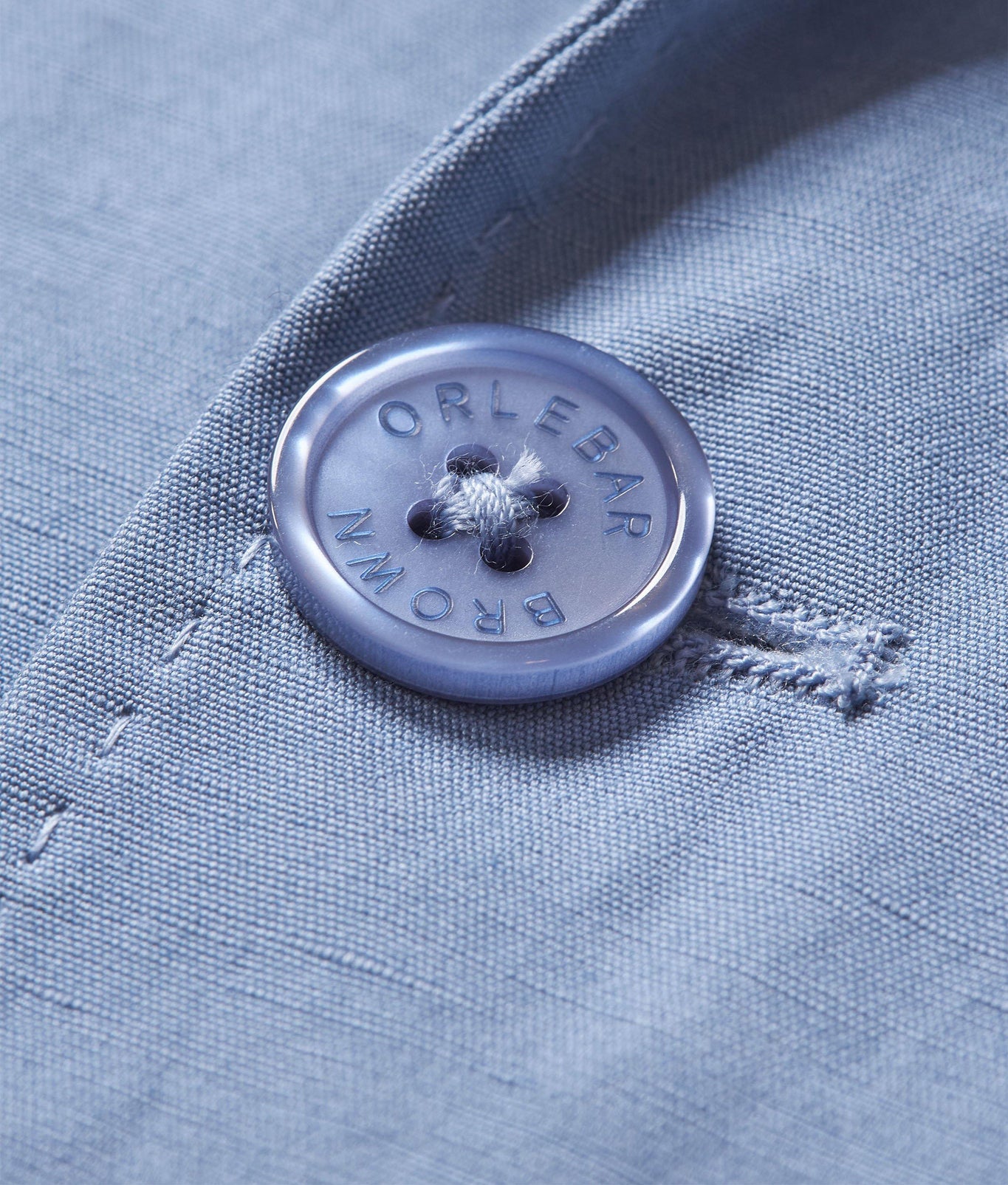 Garret Tailored Fit, Italian Made, Two-Button Unstructured Blazer | Springfield Blue
